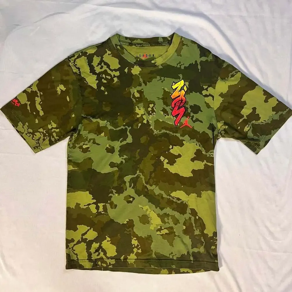 Jordan Zion Williamson Bayou Boys Camo Graphic Tee Medium